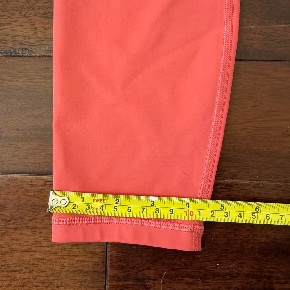 Athleta Elation 7/8 Tight Coral Pink Leggings Yoga Gym Athletic Womens M - Picture 7 of 7